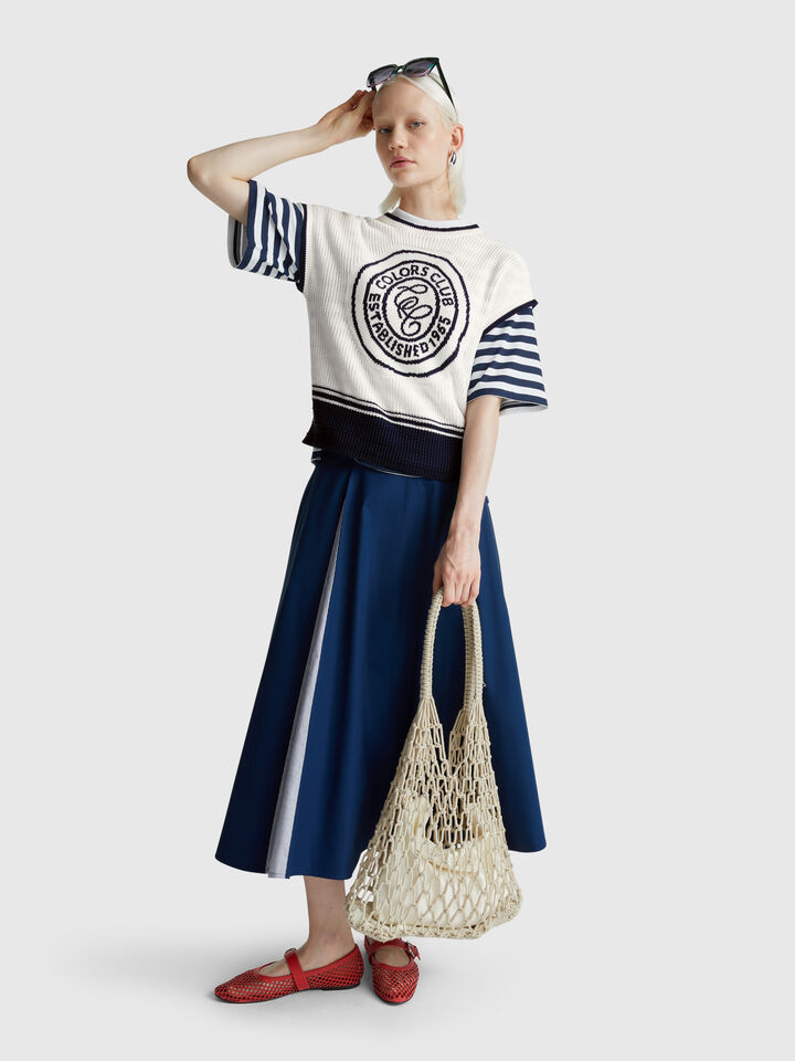 SLEEVELESS SWEATER Femme image number 3
